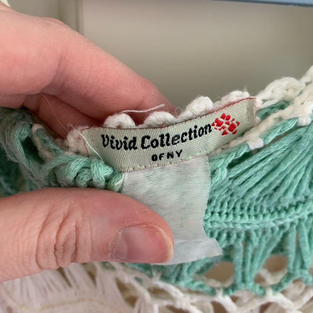 EUC Beautiful Crochet Knit Top - Picture 5 of 5